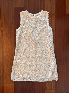 Joie White Lace Mini Dress